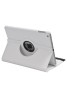 Apple iPad 2/3/4 360 Rotaing Pu Leather with Viewing Stand Plus Free Stylus Case Cover for Apple iPad 2-White
